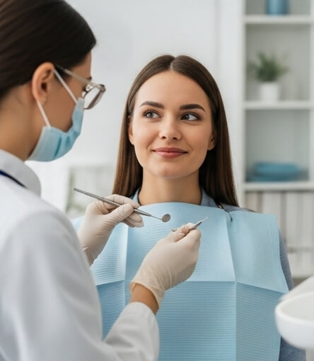 Women getting tooth pain treatment - Emergency dentist Didcot